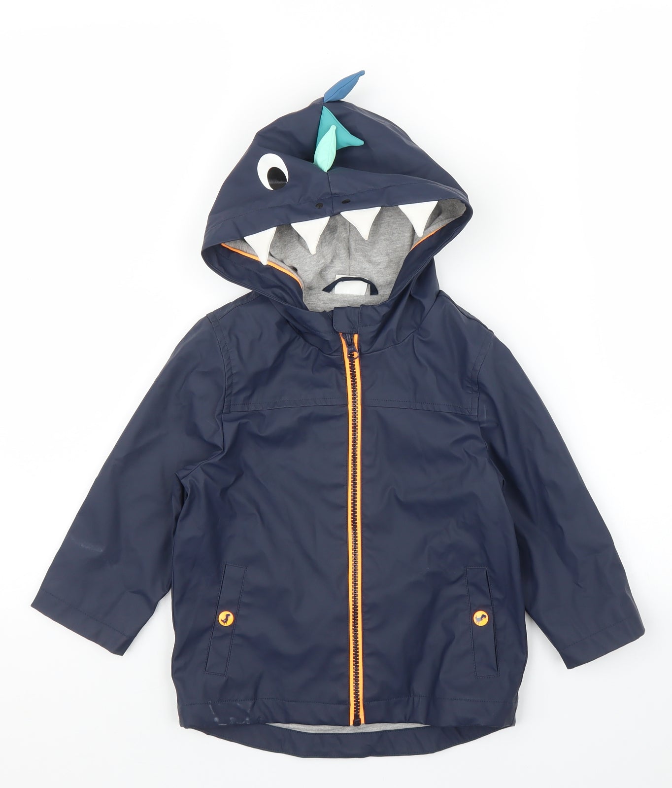 F&F Boys Blue   Rain Coat Coat Size 18-24 Months  - Dinsosaur