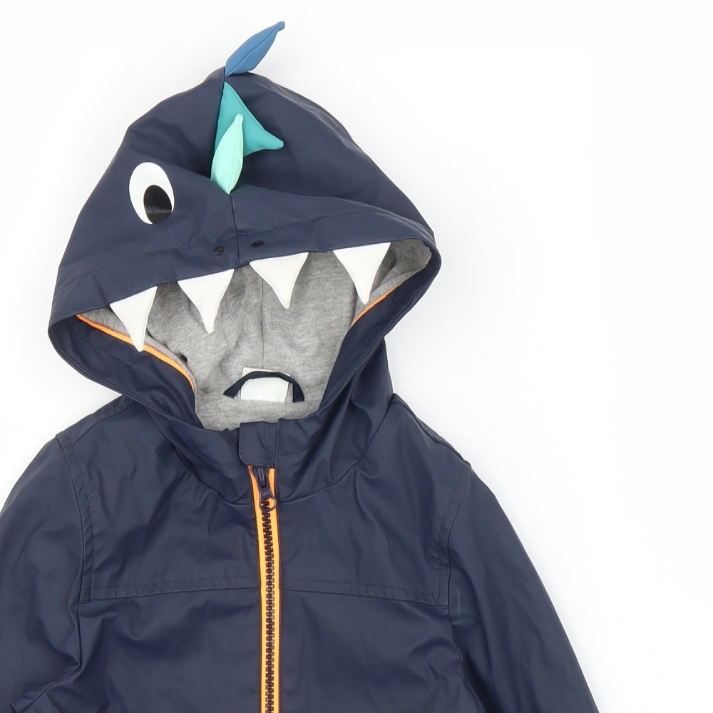 F&F Boys Blue   Rain Coat Coat Size 18-24 Months  - Dinsosaur