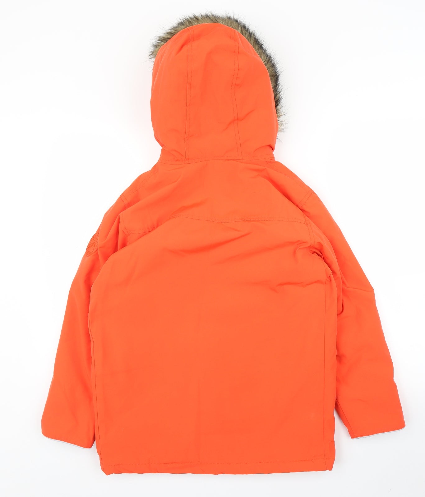 Gap Boys Orange   Parka Coat Size 10-11 Years