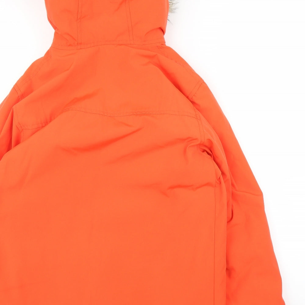 Gap Boys Orange   Parka Coat Size 10-11 Years