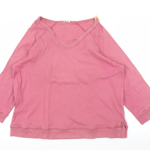 Etam Womens Pink   Pullover Jumper Size L