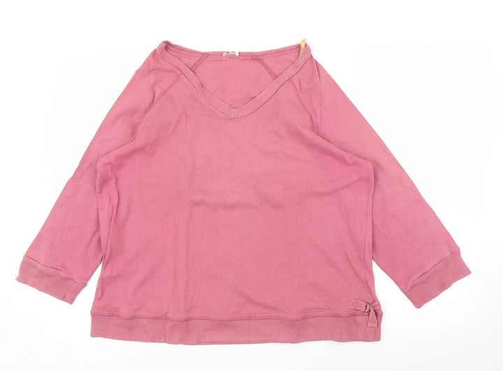 Etam Womens Pink Pullover Jumper Size L