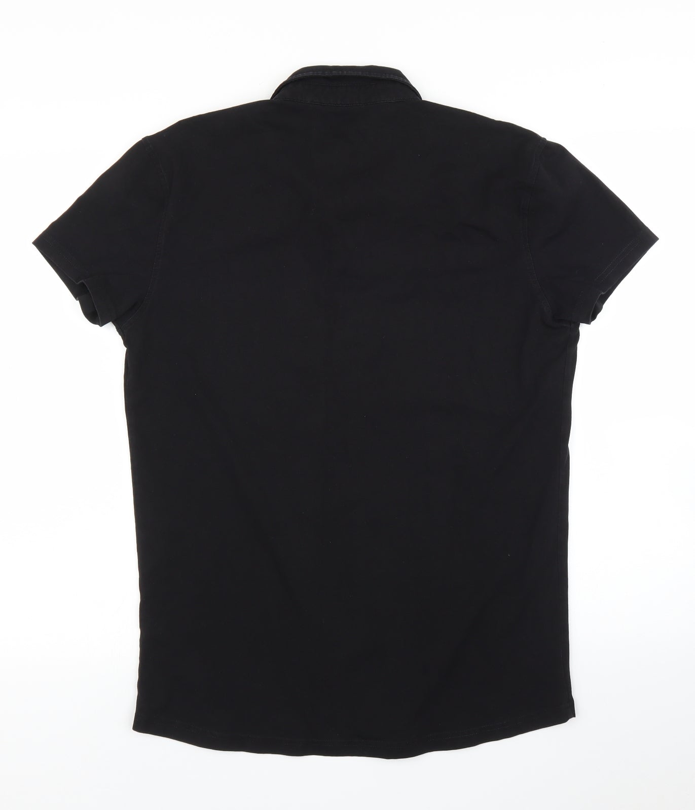 Asylum Mens Black    T-Shirt Size L
