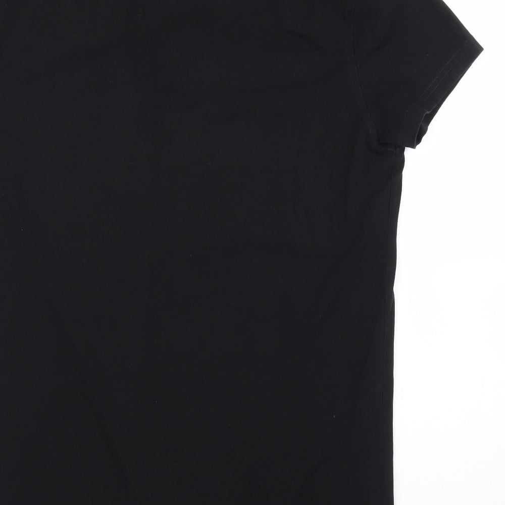 Asylum Mens Black    T-Shirt Size L