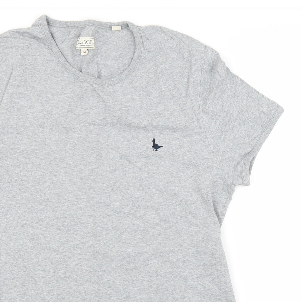 Jack Wills Mens Grey    T-Shirt Size M
