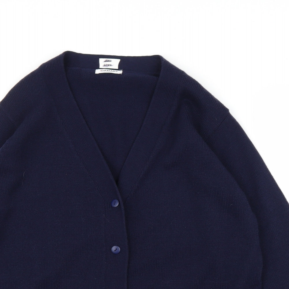 Damart Womens Blue   Cardigan Jumper Size 14