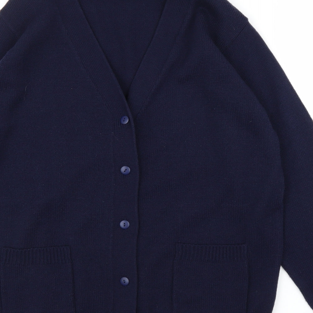 Damart Womens Blue   Cardigan Jumper Size 14