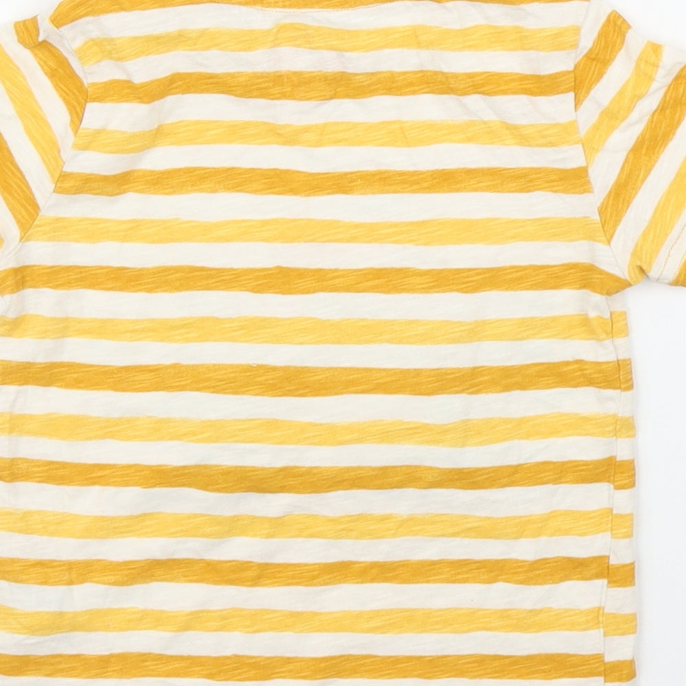 F&F Boys Yellow Striped  Basic T-Shirt Size 3-4 Years  - Dinsosaur