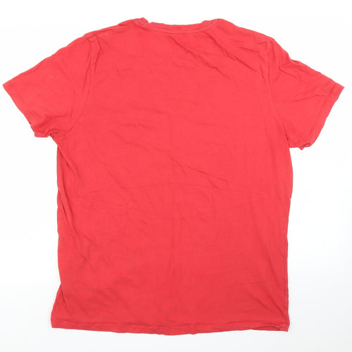 JACK & JONES Mens Red    T-Shirt Size XL