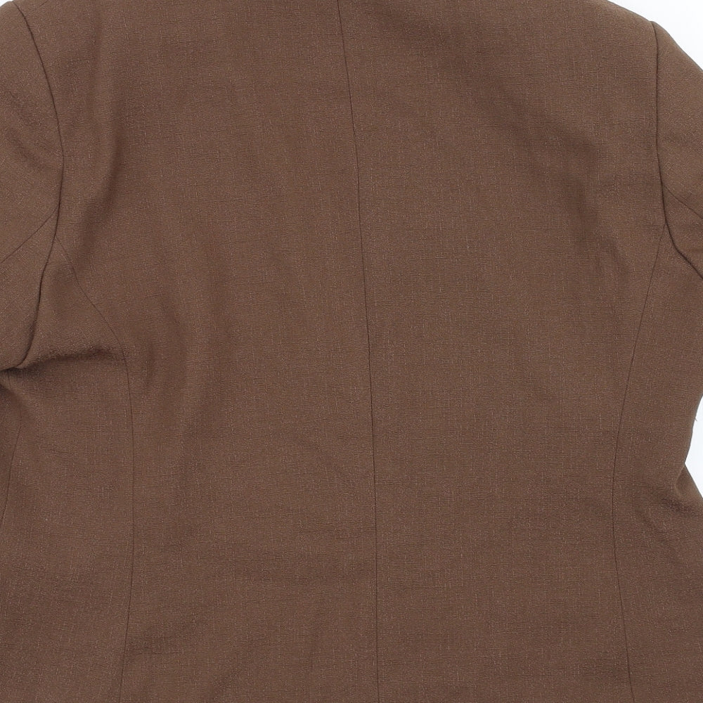 Kliss Womens Brown   Jacket Blazer Size 18  - Padded Shoulders