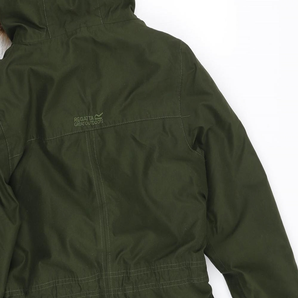 Regatta Womens Green   Windbreaker Coat Size 10