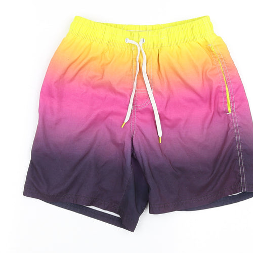 River Island Boys Multicoloured Striped  Sweat Shorts Size XS
