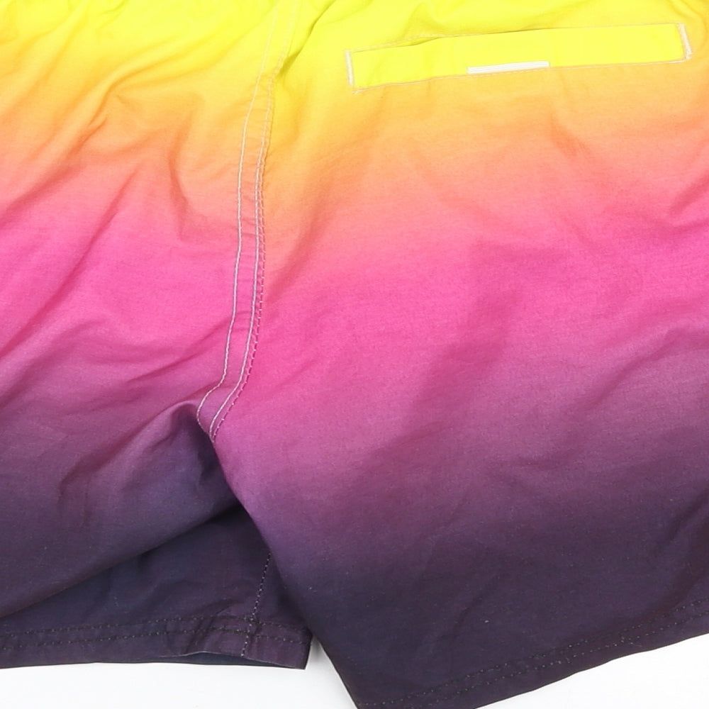 River Island Boys Multicoloured Striped  Sweat Shorts Size XS