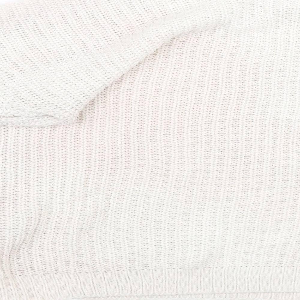 VERO MODA Womens White   Pullover Sweatshirt Size S