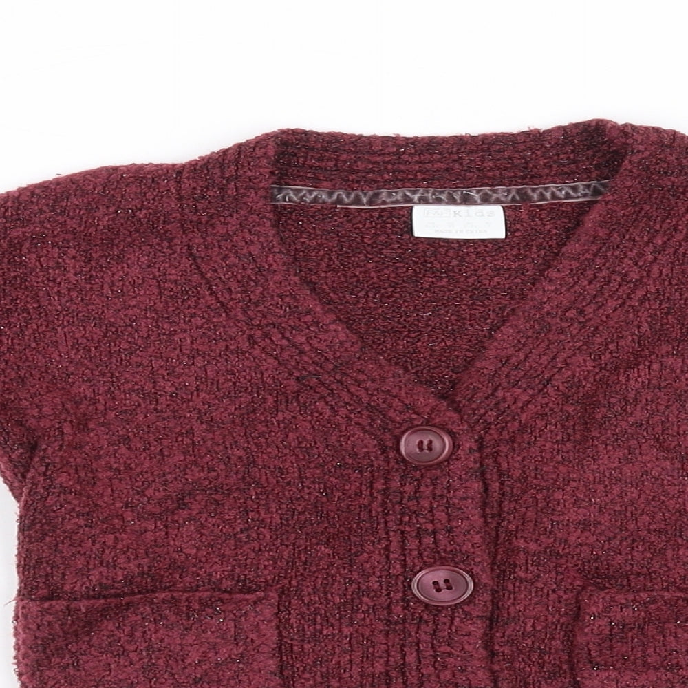 F&F Girls Purple   Cape Jumper Size 2-3 Years