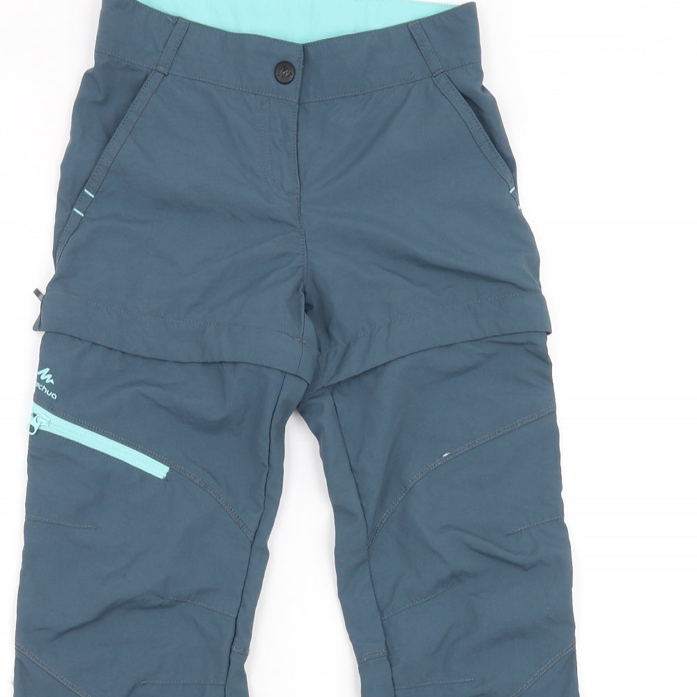 Quechua Boys Blue   Rain Trousers Trousers Size 7-8 Years - active wear