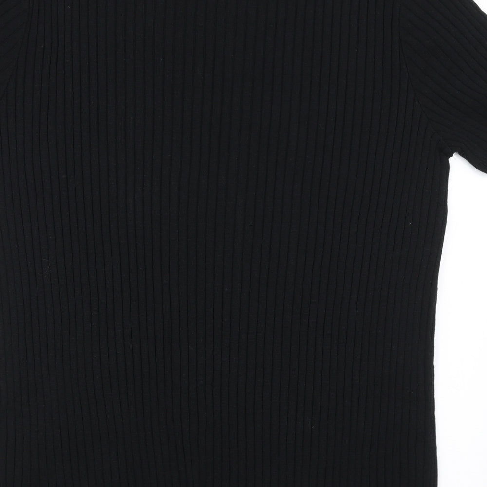 Maison Cinqcent Womens Black   Pullover Sweatshirt Size XL