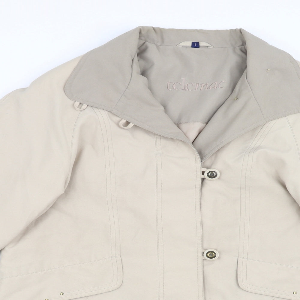 Telemac Womens Beige   Jacket Coat Size S