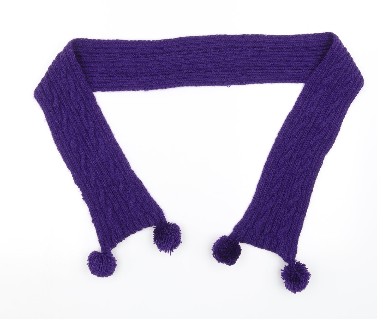Preworn  Purple  Knit  Scarf