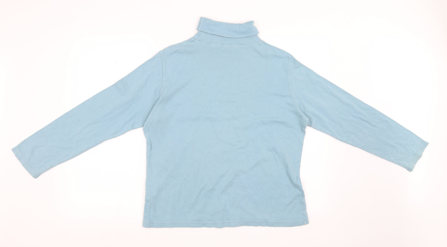 EMW Womens Blue   Pullover Sweatshirt Size L