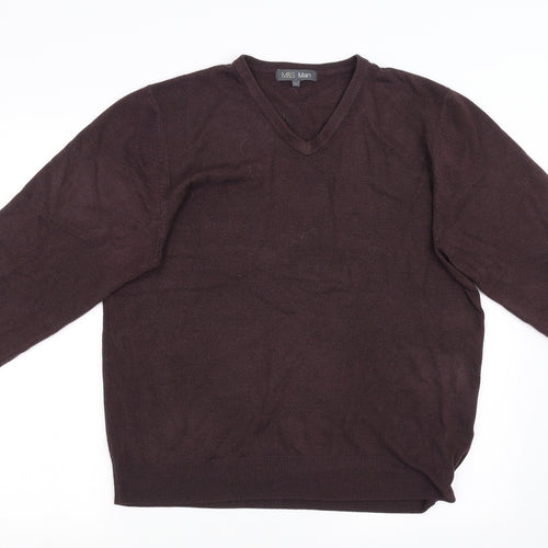 Marks and Spencers Mens Brown  Knit Pullover Sweatshirt Size XL