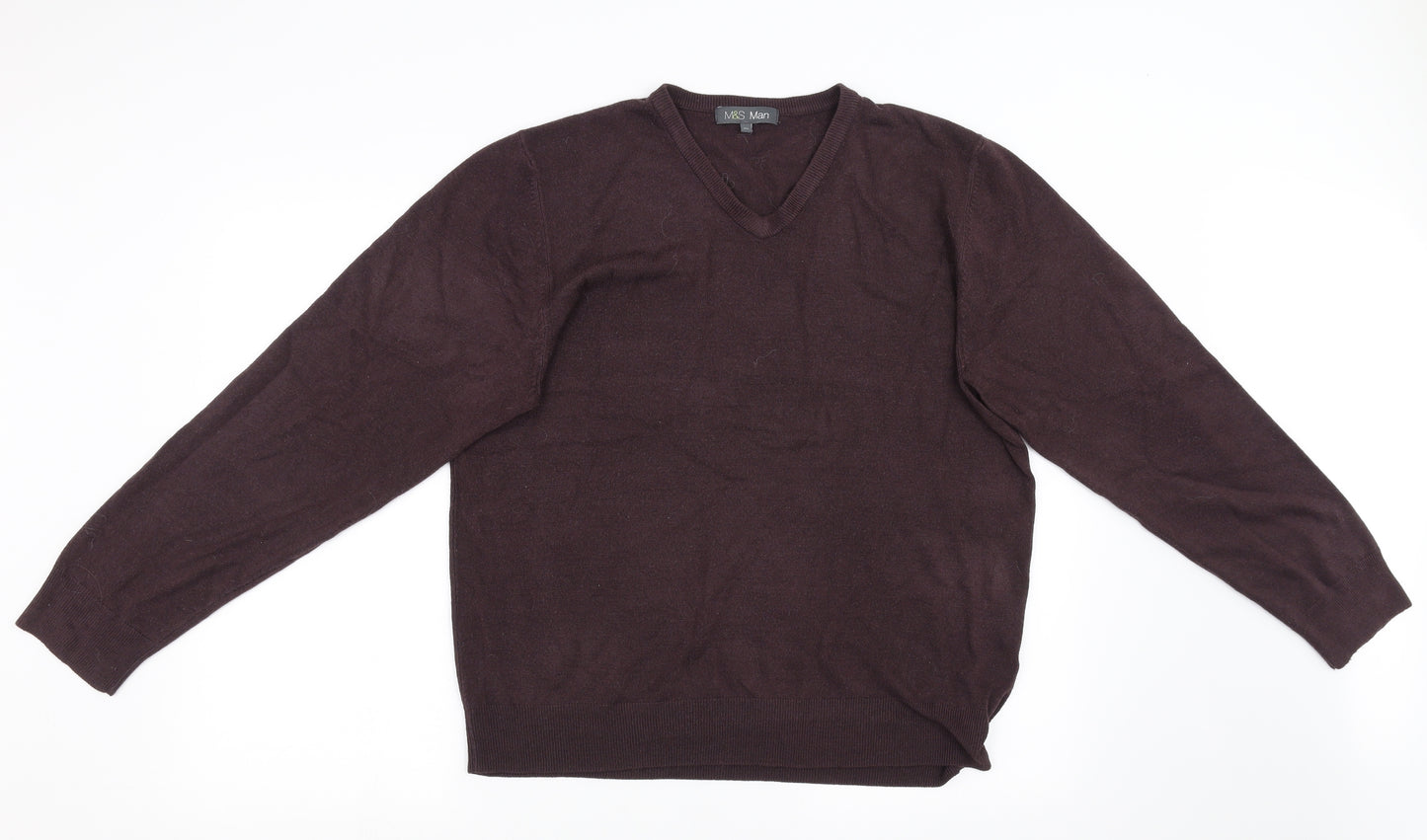 Marks and Spencers Mens Brown  Knit Pullover Sweatshirt Size XL