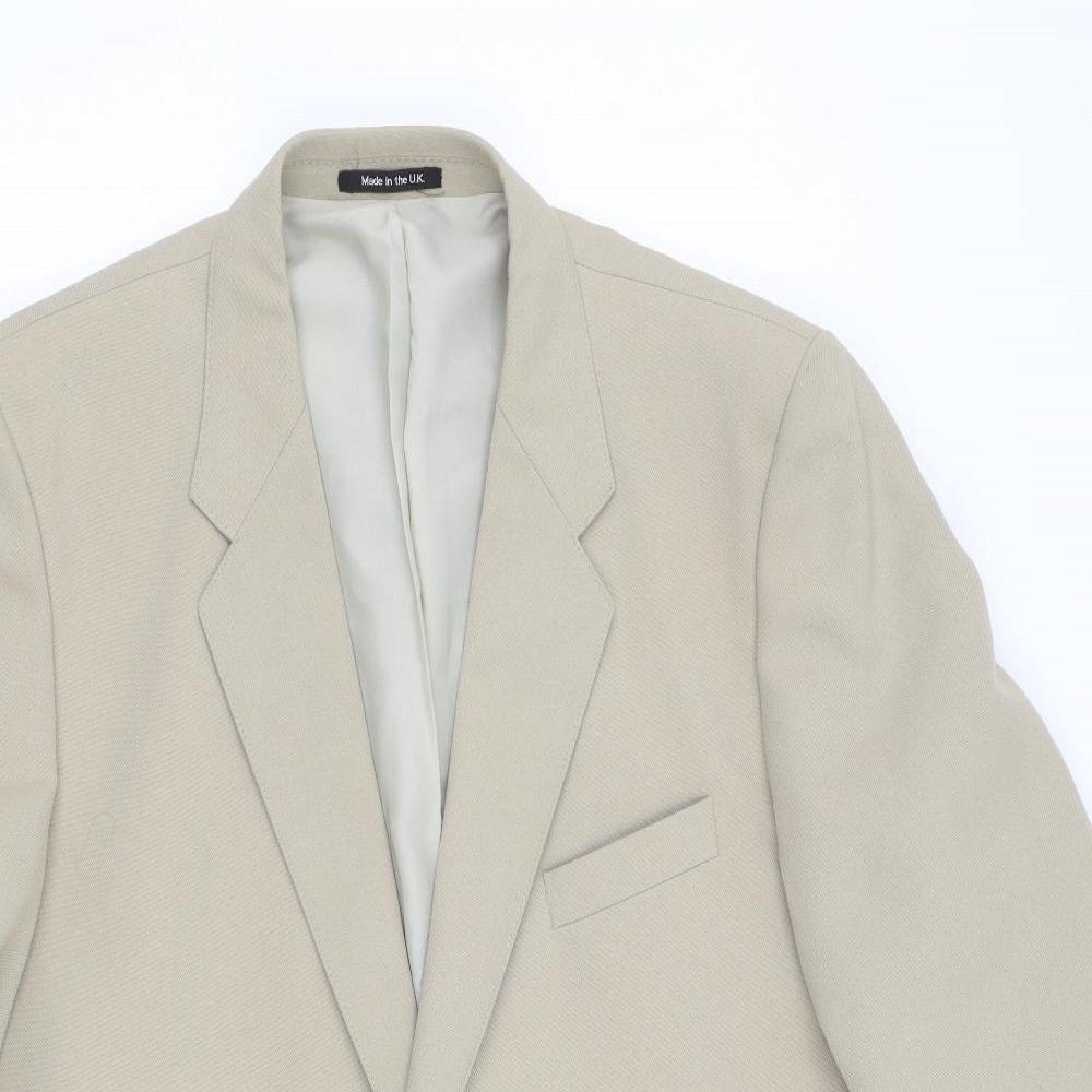 Preworn Mens Beige   Jacket Blazer Size 46