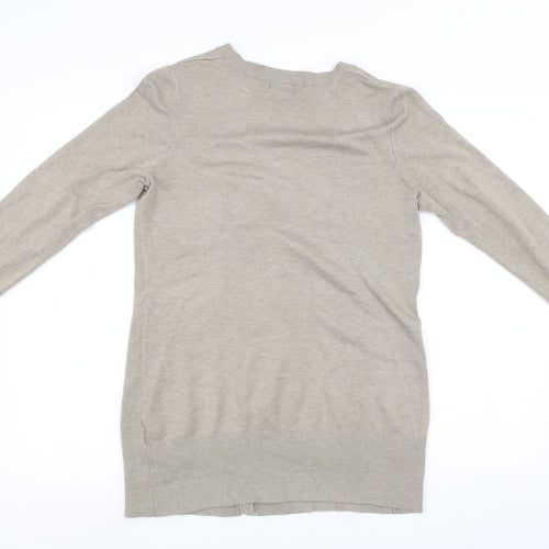 F&F Womens Brown  Knit Cardigan Jumper Size 12