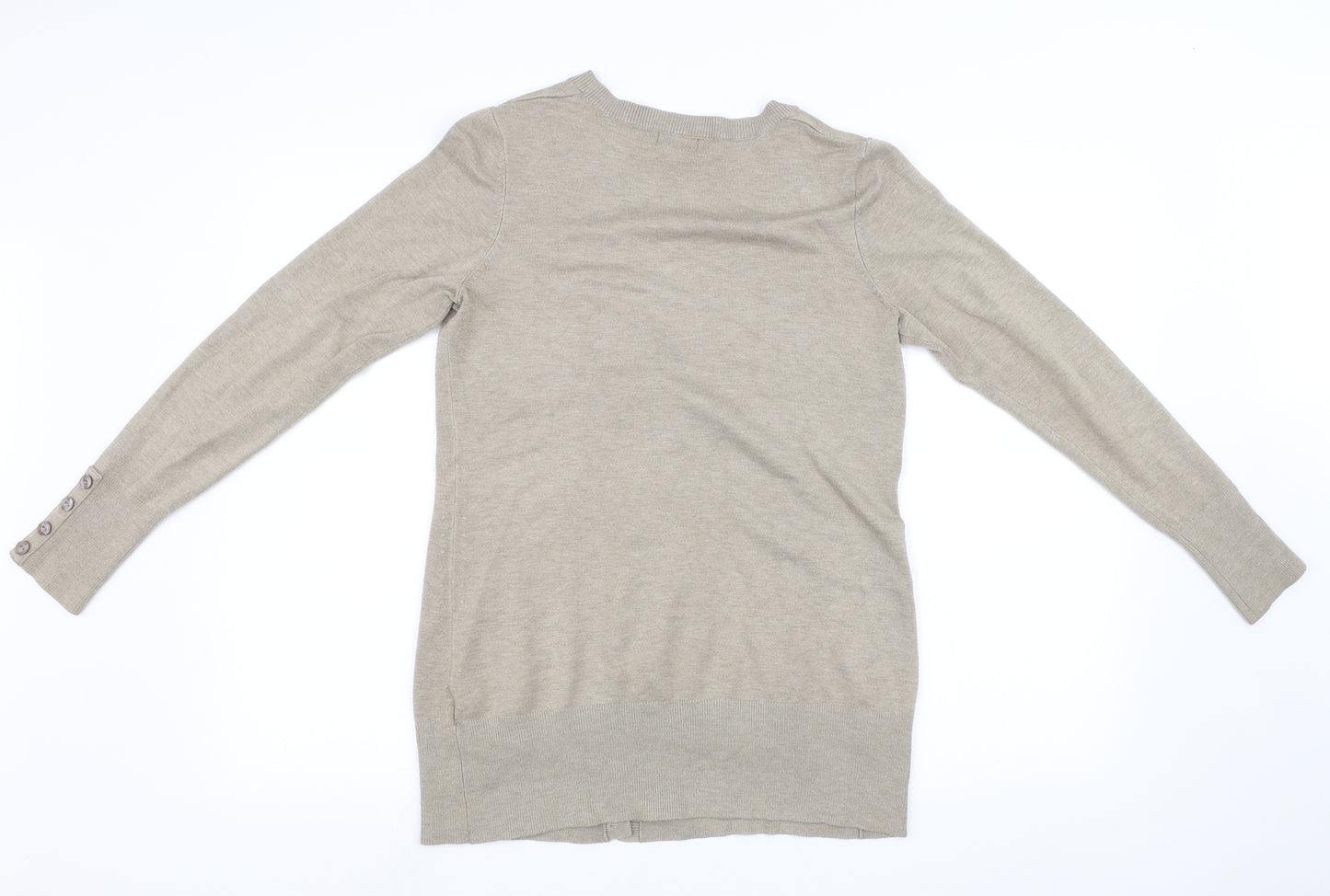 F&F Womens Brown  Knit Cardigan Jumper Size 12