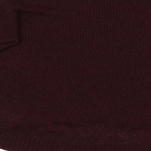 New Look Womens Red  Knit Pullover Sweatshirt Size M