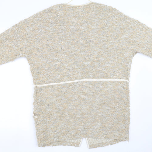 River Island Womens Brown  Knit Cape Jumper Size 12