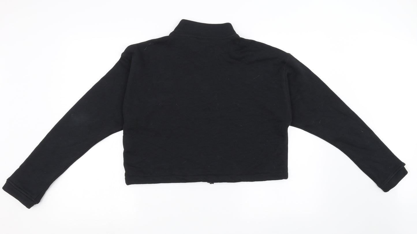 adidas Womens Black   Pullover Sweatshirt Size 14  - cropped