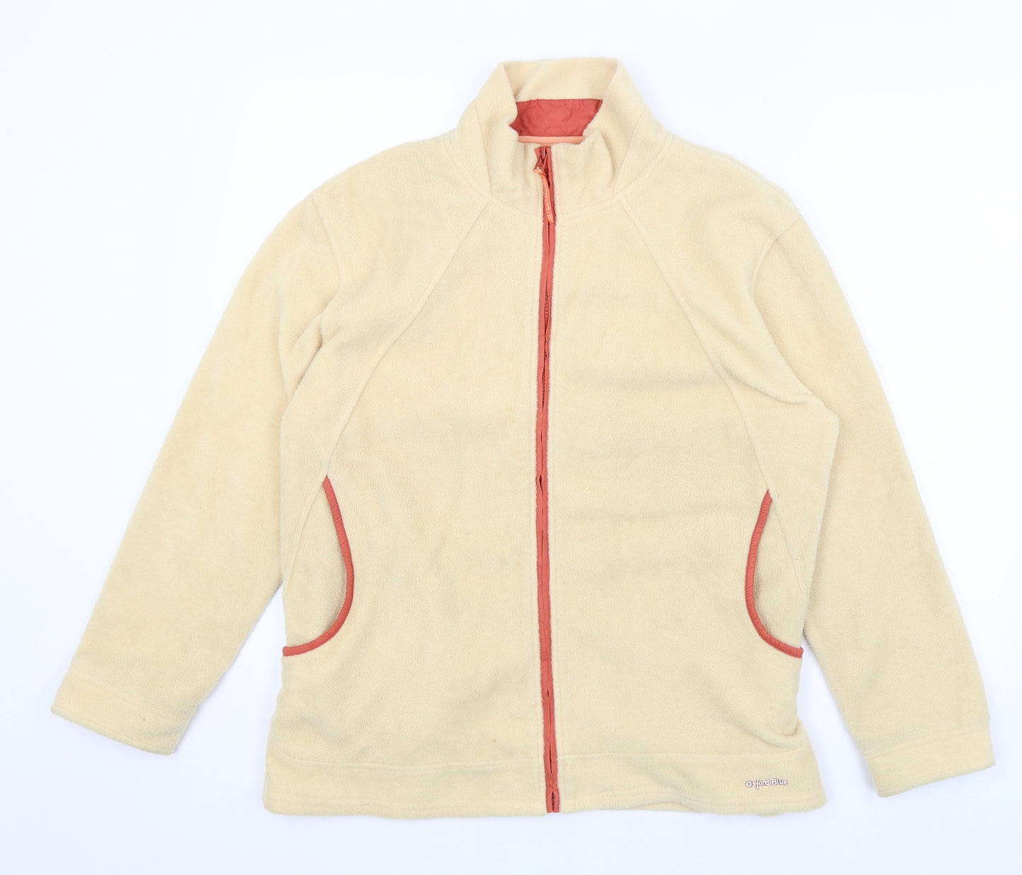 Oxford Blue Womens Yellow   Full Zip Jumper Size L
