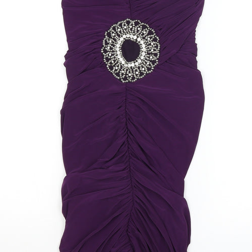 Preworn Womens Purple   Bodycon  Size 10