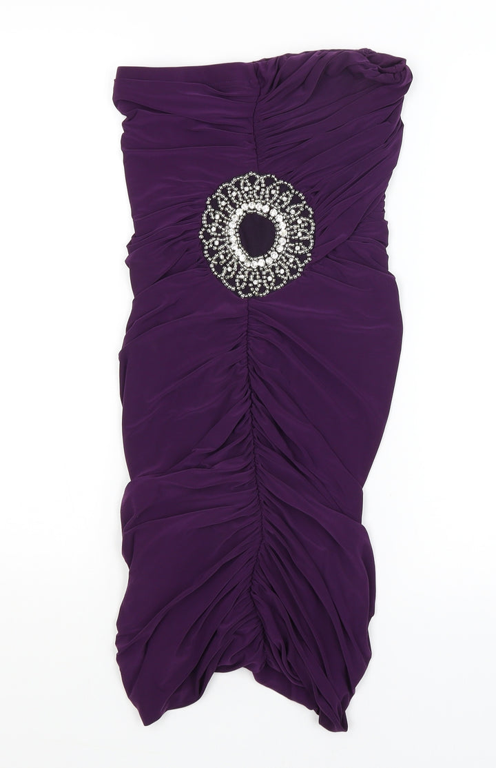 Preworn Womens Purple   Bodycon  Size 10