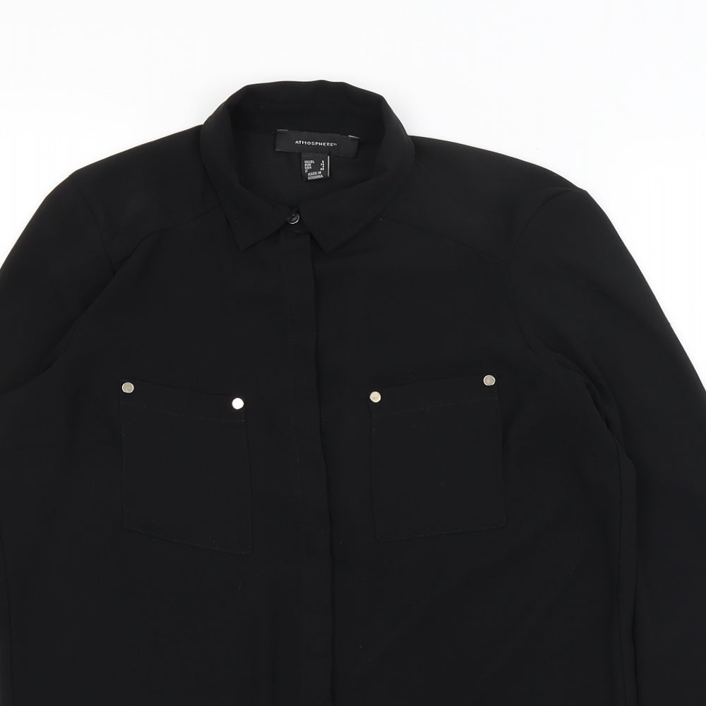 Atmosphere Womens Black   Basic Button-Up Size 8