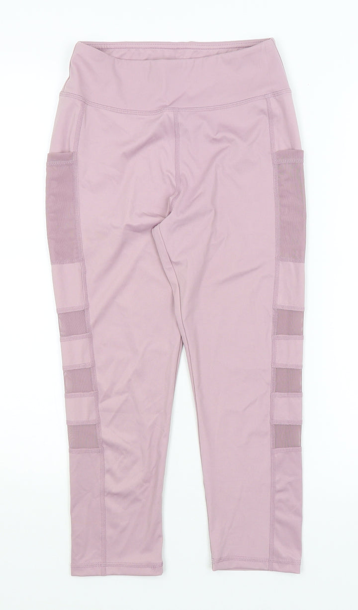 Joy Shaper Womens Purple Capri Leggings Size S L20 in