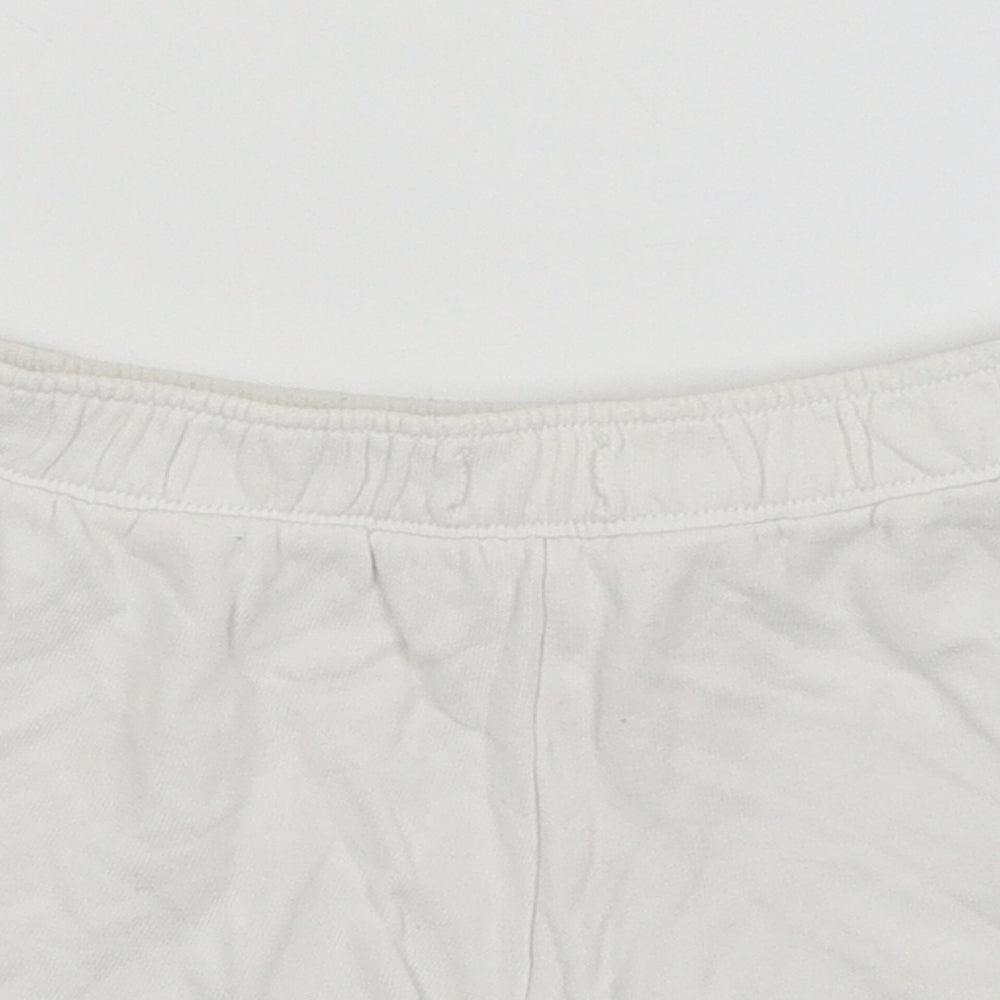 Calvin Klein Womens White   Sweat Shorts Size XS