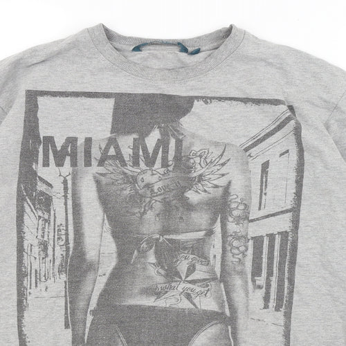 Blue Inc Mens Grey   Pullover Jumper Size M  - Miami Florida