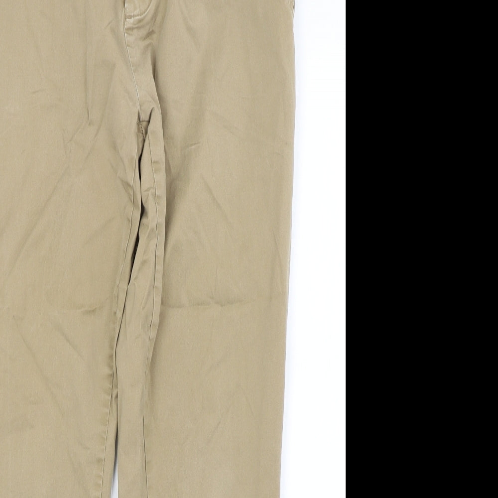 NEXT Mens Brown   Chino Trousers Size 34 in L27 in
