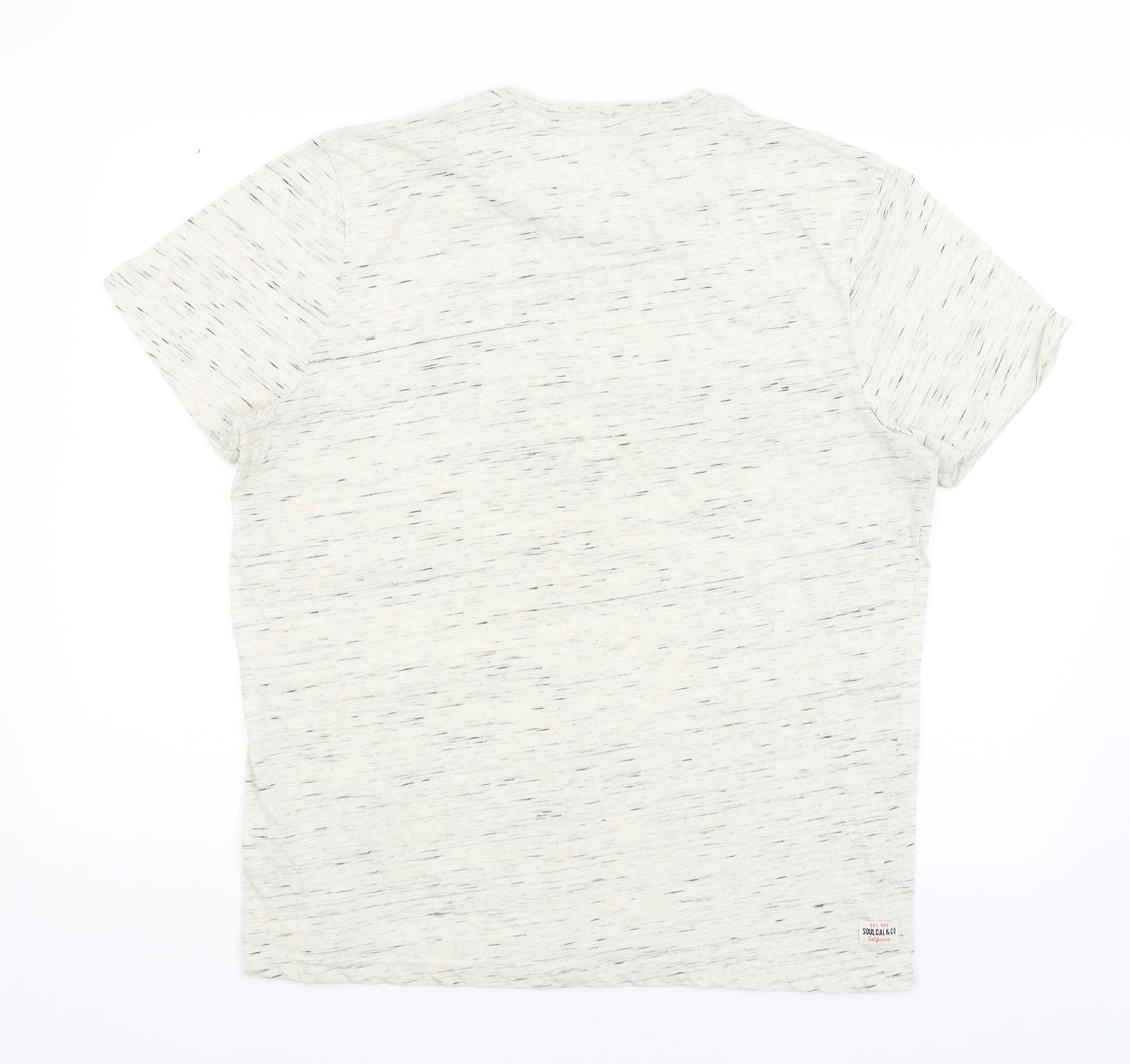 Soul Cal Mens Ivory    T-Shirt Size XL