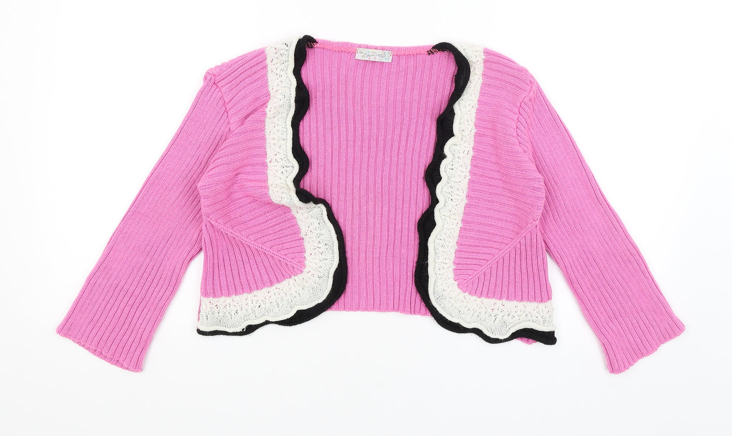 La Zazies Womens Pink   Wrap Jumper Size S