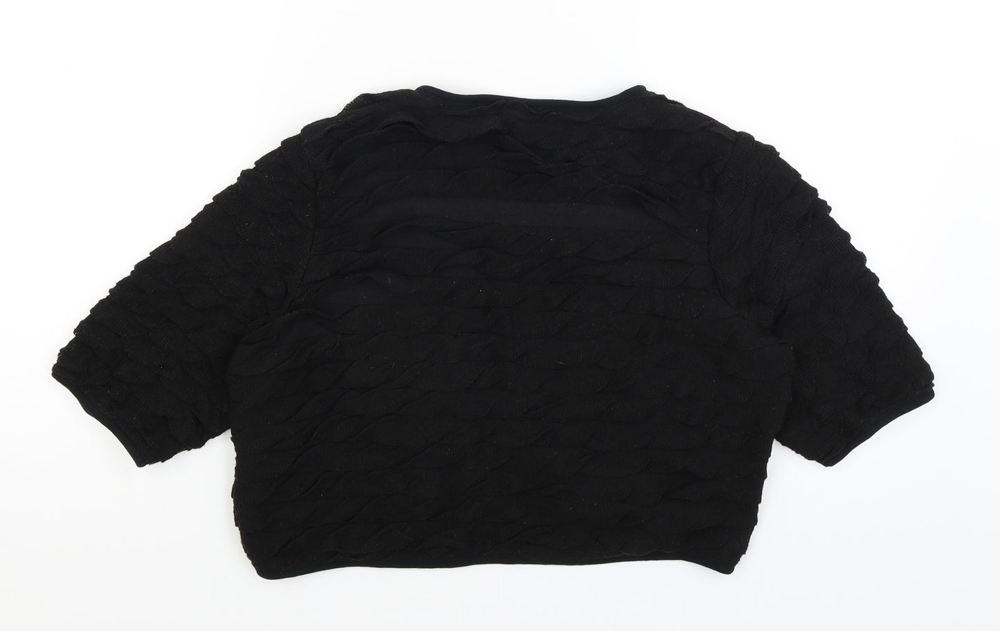 Per Una Womens Black   Wrap Jumper Size 16
