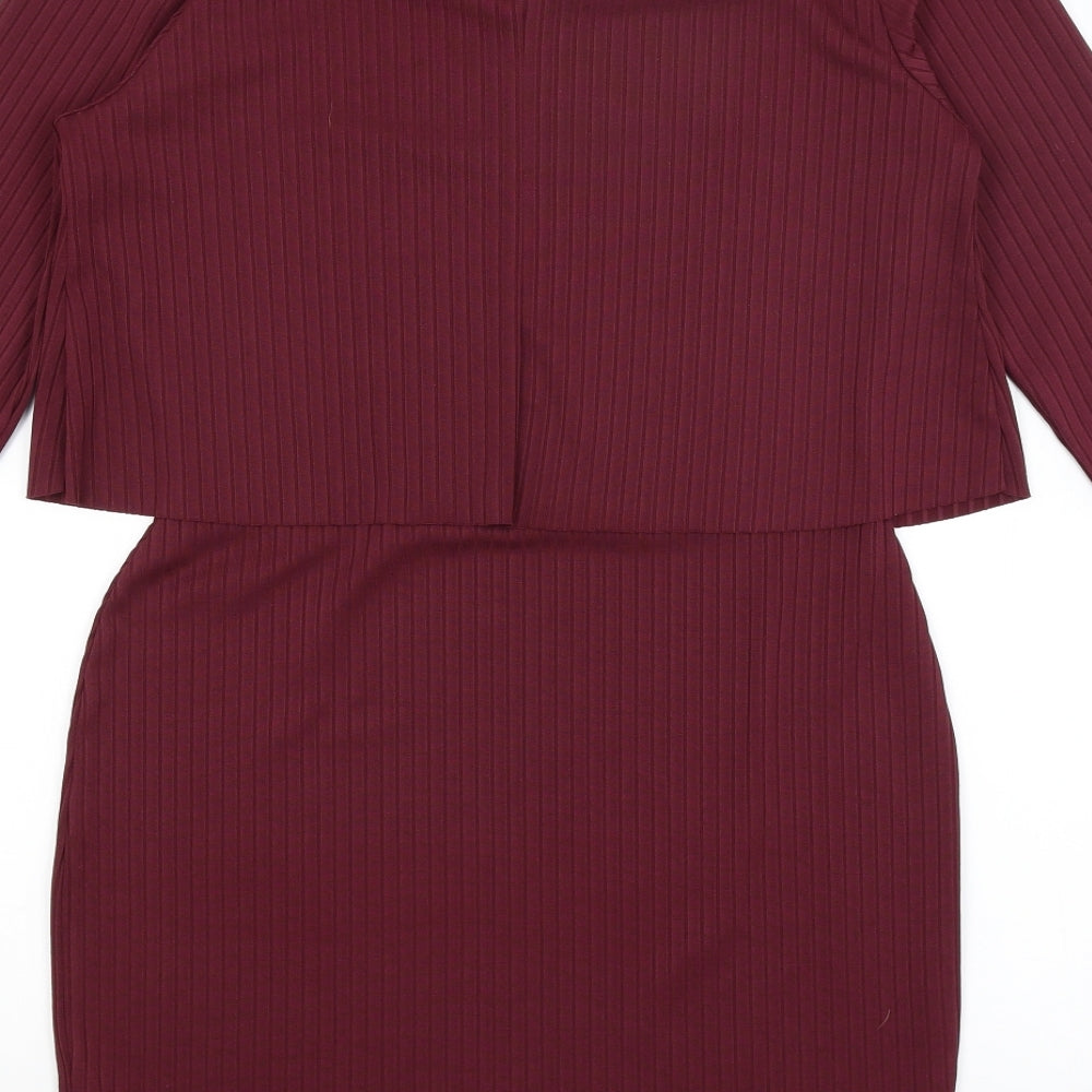 River Island Womens Red   Pencil Dress  Size 14