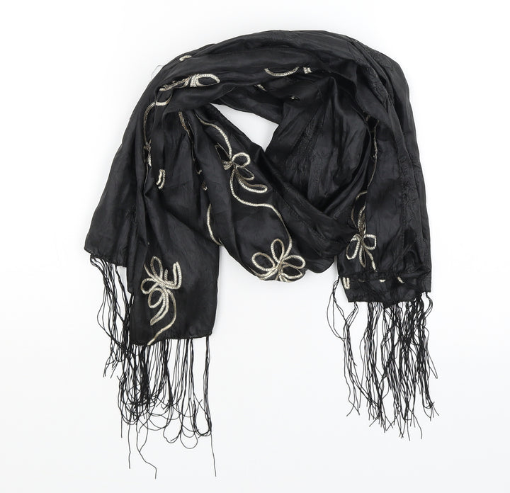 Preworn Womens Black    Scarf