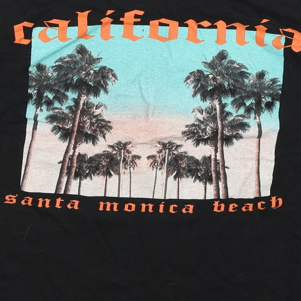 Casual Classics Mens Black    T-Shirt Size M  - California