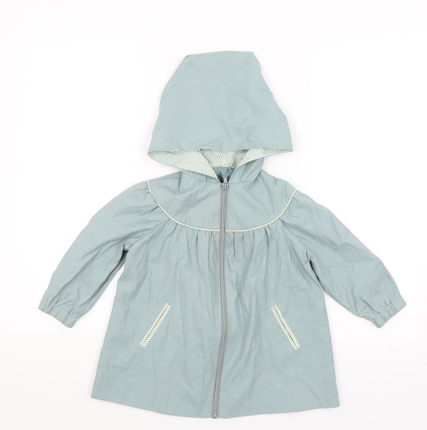 Mothercare Girls Blue   Overcoat Coat Size 2 Years