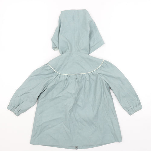 Mothercare Girls Blue   Overcoat Coat Size 2 Years