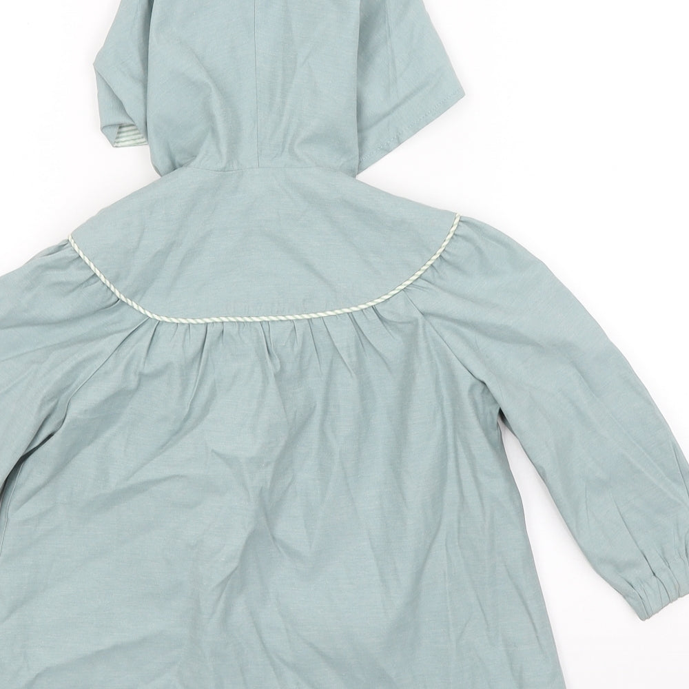 Mothercare Girls Blue   Overcoat Coat Size 2 Years