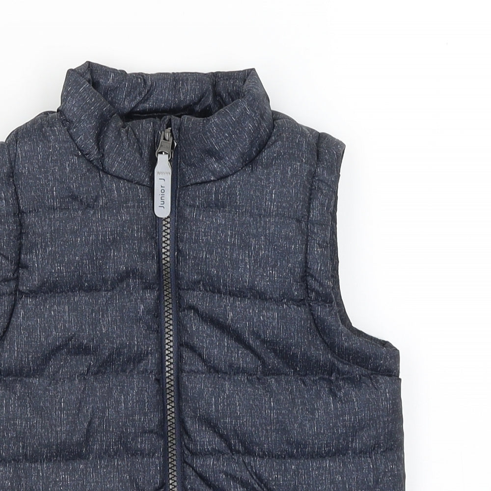 Junior J Boys Blue   Gilet Coat Size 3-4 Years